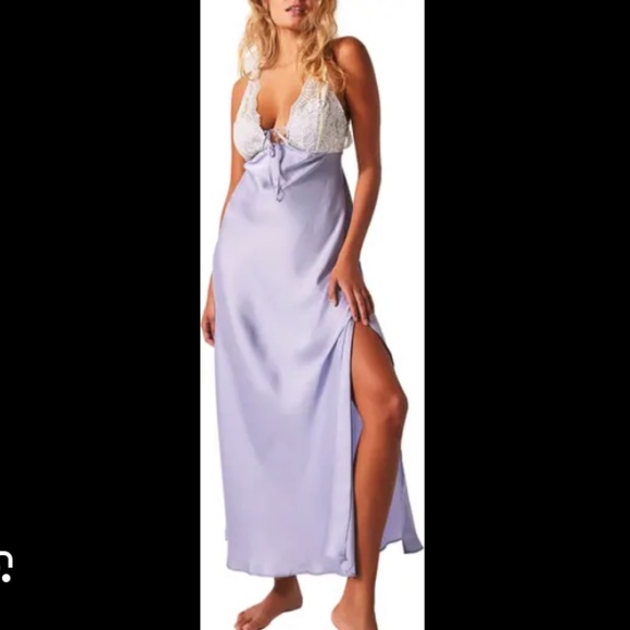 Free People Other - FP Free People Intimatley Country Side Lace Nightgown Lavender Purple Lilac XS